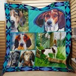 Treeing Walker Coonhound Quilt Blanket Lukiag Dhc0301918Dd and Home Decor