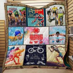 Triathlon Cl22100533Mdq Quilt Blanket and Home Decor