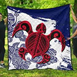 Tribal Turtle Polynesian Premium Quilt A02  Quilt and Home Decor