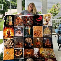 Trick  R Treat Quilt Blanket 0822 and Home Decor