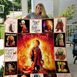 Trick R Treat Quilt Blanket For Fans Ver 17 and Home Decor