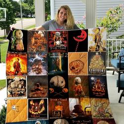 Trick X Amp 8216 R Treat Quilt Blanket 0822 and Home Decor