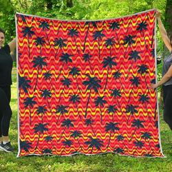 Trippy Palm Tree Cl17100613Mdq Quilt Blanket and Home Decor