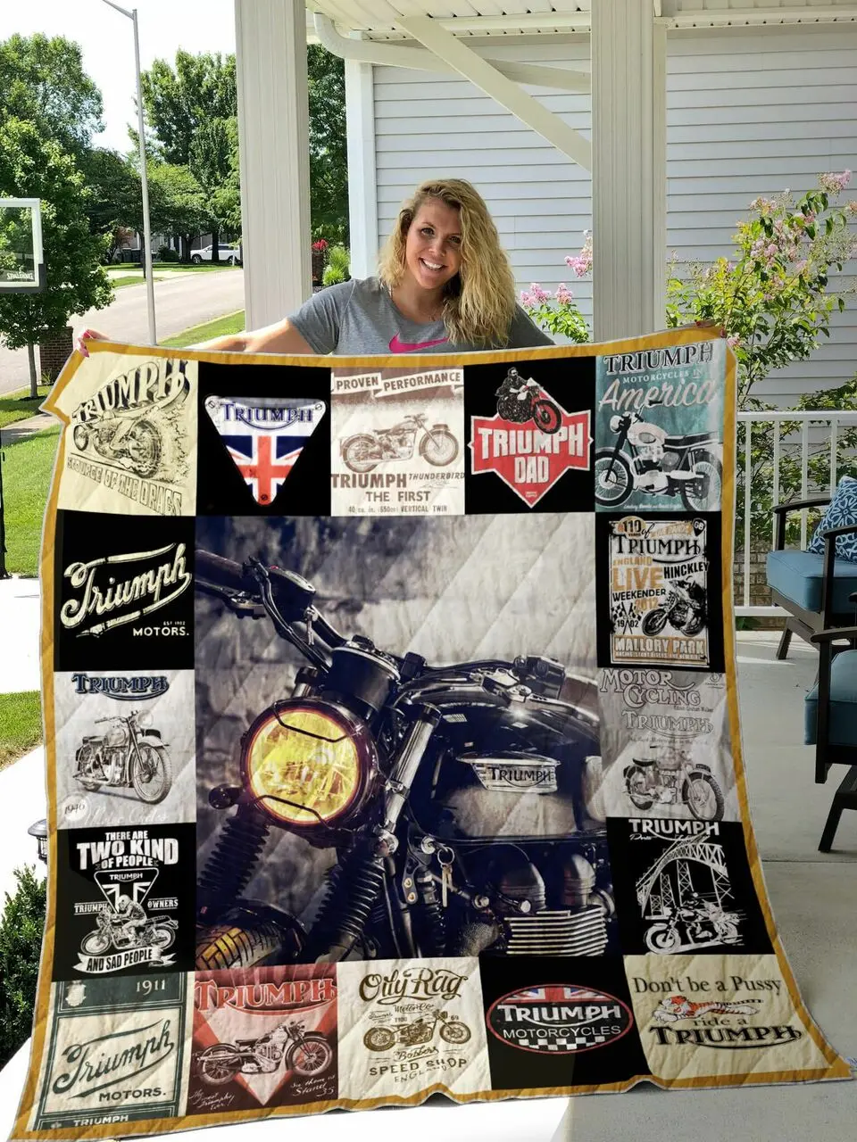Triumph Quilt Blanket Ver 17 2 and Home Decor