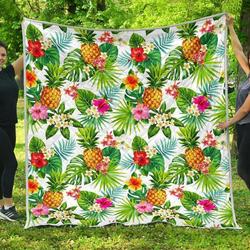 Tropical Aloha Pineapple Hur Quilt Bevrcv and Home Decor