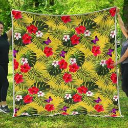Tropical Exotic Hawaiian Cl17100620Mdq Quilt Blanket and Home Decor