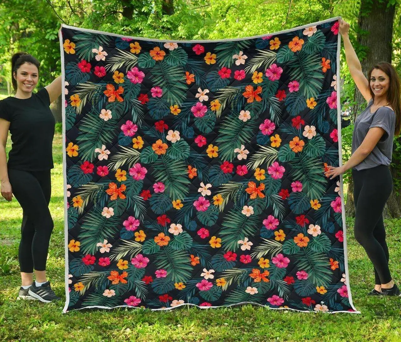 Tropical Flowers Hawaii Hur Quilt Bevriq and Home Decor
