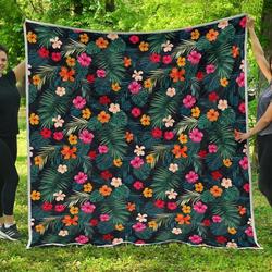 Tropical Flowers Hawaii Hur Quilt Bevriq and Home Decor
