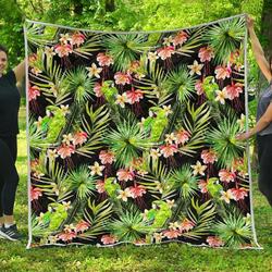 Tropical Hawaiian Parrot Cl17100628Mdq Quilt Blanket and Home Decor