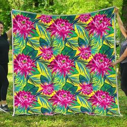 Tropical Lotus Cl17100634Mdq Quilt Blanket and Home Decor
