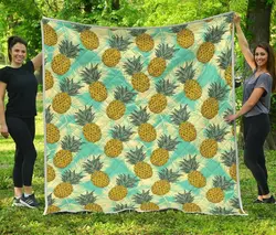 Tropical Vintage Pineapple Cl17100639Mdq Quilt Blanket and Home Decor