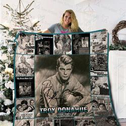Troy Donahue Quilt Blanket 02245 and Home Decor
