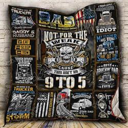 Truck Driver Blanket Kc1207 Quilt and Home Decor