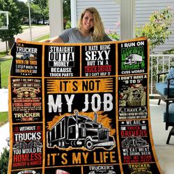 Trucker Quilt Blanket Dhc1501793Vt and Home Decor