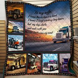 TruckerS Wife Quilt Hue and Home Decor