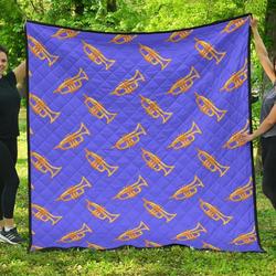 Trumpet Blue Cl12100692Mdq Quilt Blanket and Home Decor