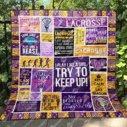 Try To Keep Up Quilt Blanket No96  Quilt and Home Decor