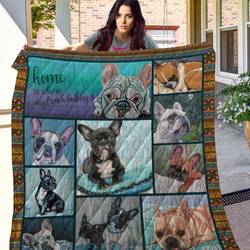 Ttl Dog Bulldog Quilt  Quilt and Home Decor