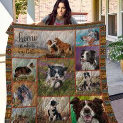 Ttl Dog Collie Quilt  Quilt and Home Decor