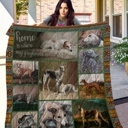 Ttl Dog Greyhound Quilt  Quilt and Home Decor