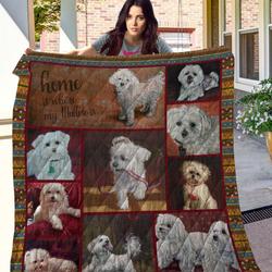 Ttl Dog Maltese Quilt  Quilt and Home Decor