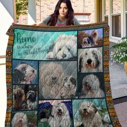 Ttl Dog Old English Sheepdog Quilt  Quilt and Home Decor