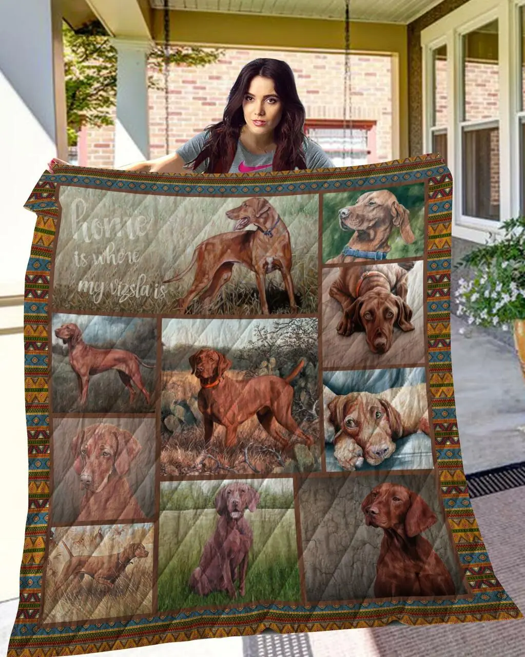 Ttl Dog Vizsla Quilt Quilt and Home Decor