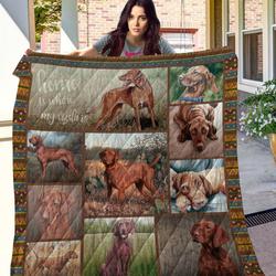 Ttl Dog Vizsla Quilt  Quilt and Home Decor