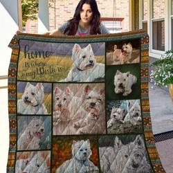 Ttl Dog Westie Quilt  Quilt and Home Decor