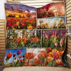 Tulip Blanket Kc1807 Quilt and Home Decor