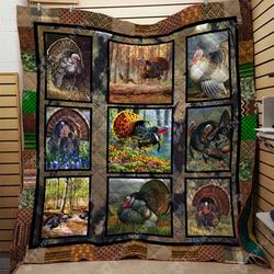 Turkey Bird Blanket 3D Full Printing Txh-Qdt00035  Quilt and Home Decor