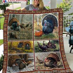 Turkey Hunting E Quilt Derqrq and Home Decor