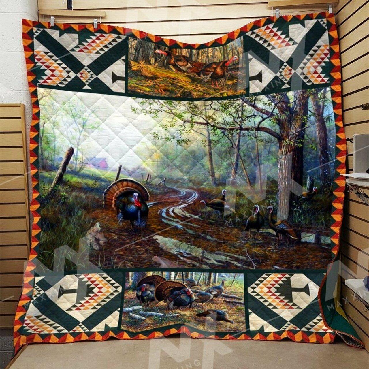 Turkey Quilt Blanket Dhc0910326Vt and Home Decor
