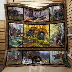 Turkey Quilt Blanket Dhc0910397Vt and Home Decor
