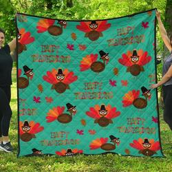 Turkey Thankgiving Cl12100697Mdq Quilt Blanket and Home Decor