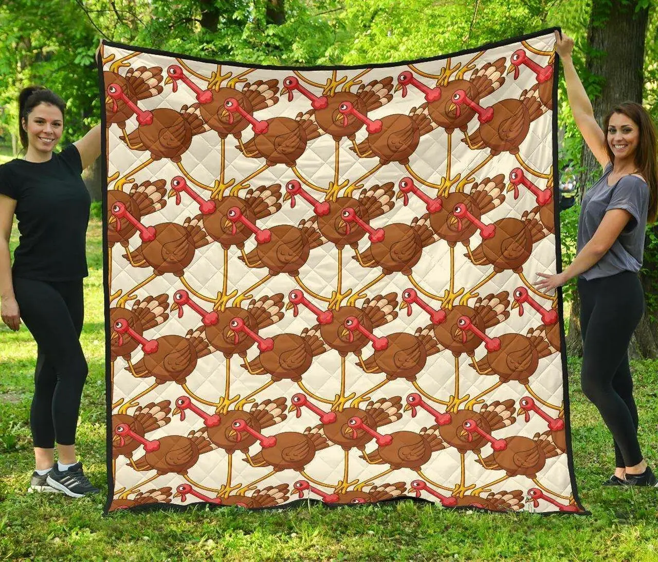 Turkey Thankgiving Cl12100698Mdq Quilt Blanket and Home Decor