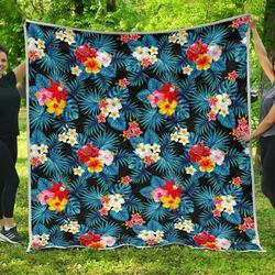 Turquoise Tropical Hawaii Cl17100650Mdq Quilt Blanket and Home Decor