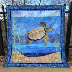 Turtle 3 Blanket Th1607 Quilt and Home Decor