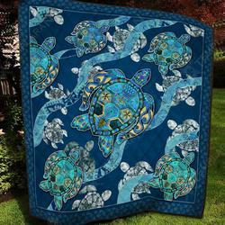 Turtle Blanket 3D Printing 00011  Quilt and Home Decor