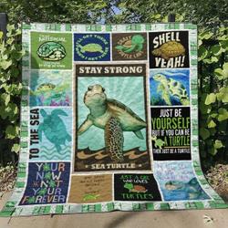 Turtle BT230727B Quilt Blanket and Home Decor