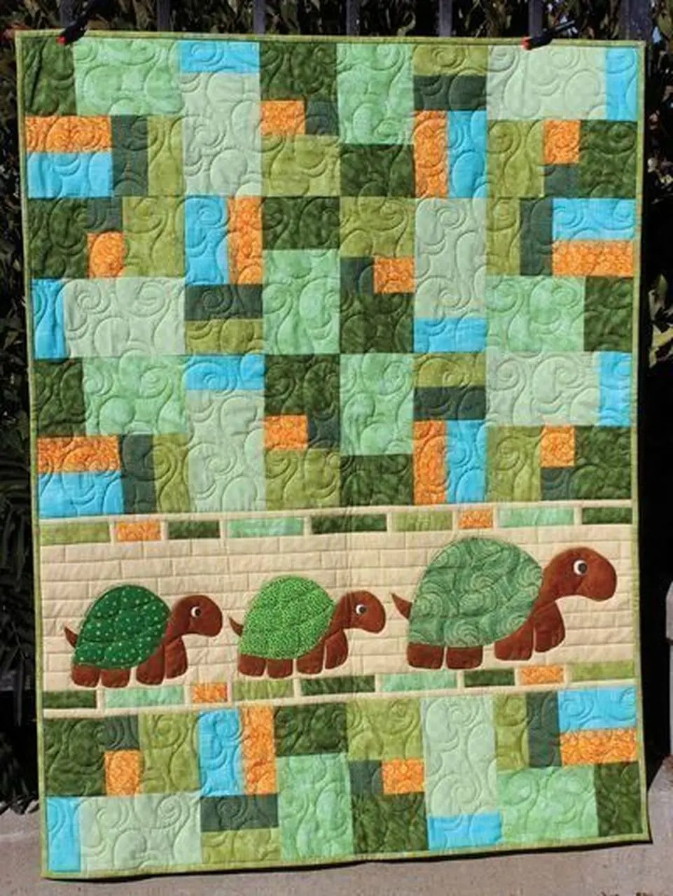 Turtle Cl070672 Quilt Blanket and Home Decor