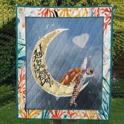 Turtle Cl14100518Mdq Quilt Blanket and Home Decor