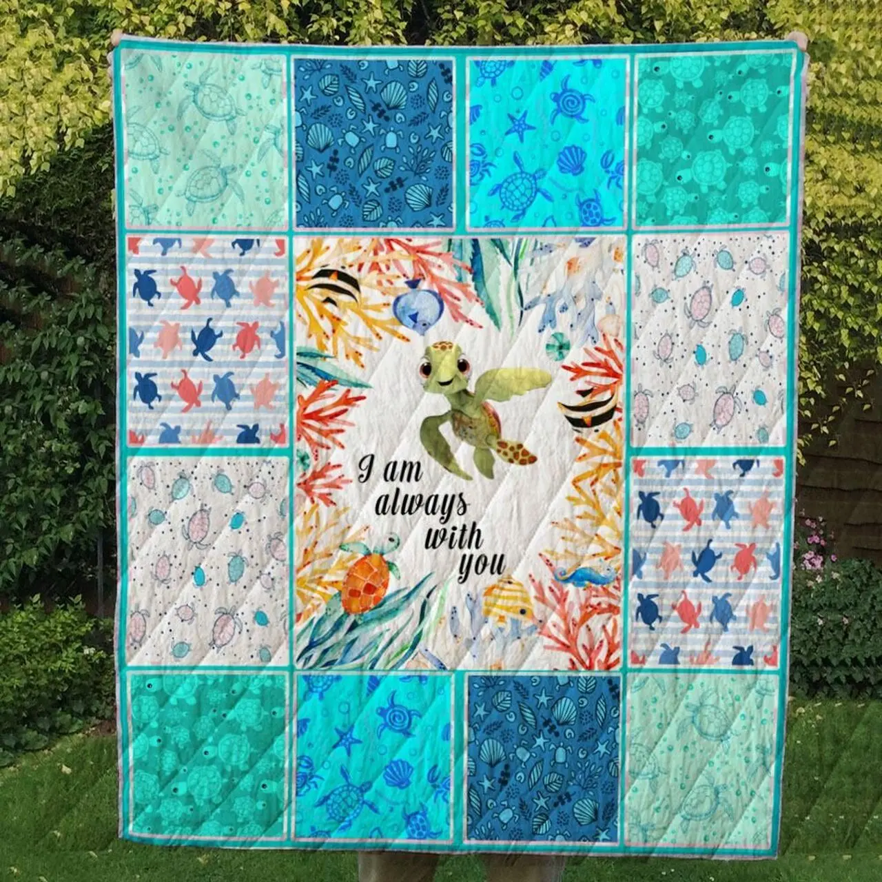 Turtle Cl14100519Mdq Quilt Blanket and Home Decor