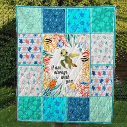 Turtle Cl14100519Mdq Quilt Blanket and Home Decor
