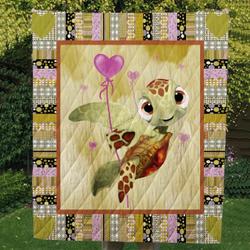Turtle Cl14100525Mdq Quilt Blanket and Home Decor