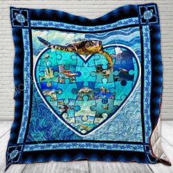 Turtle Cl280687 Quilt Blanket and Home Decor