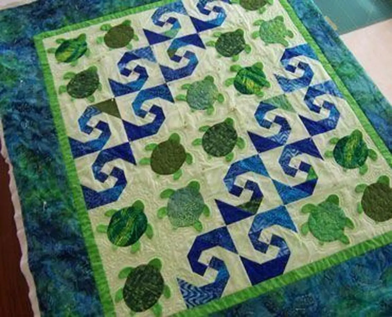 Turtle Clm0910203 Quilt Blanket and Home Decor