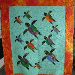 Turtle Clm0910206 Quilt Blanket and Home Decor