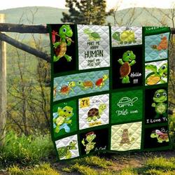 Turtle Clp280643 Quilt Blanket and Home Decor