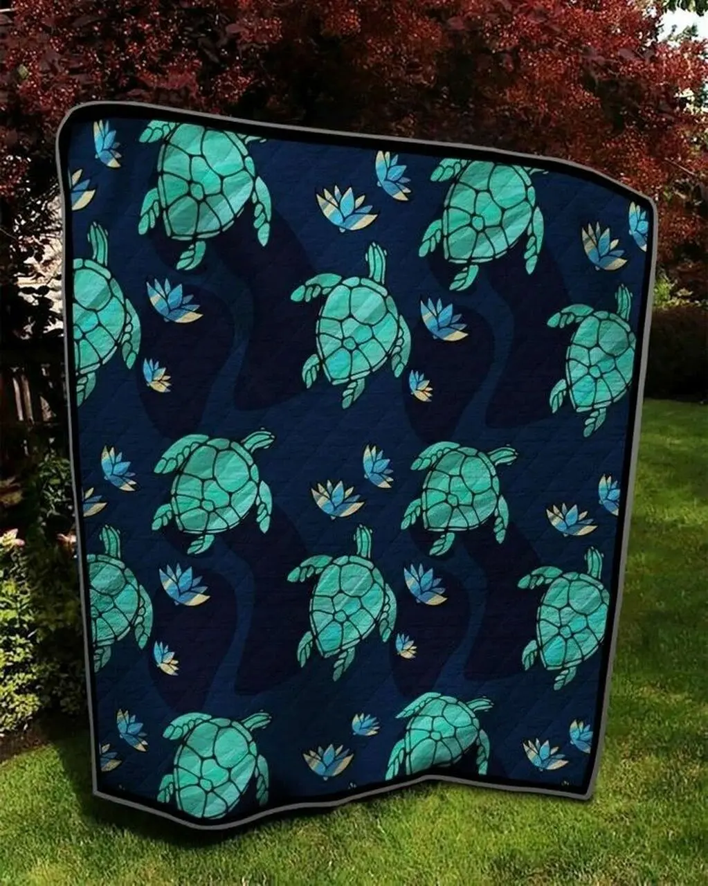 Turtle Dtc2410246 Quilt Blanket and Home Decor